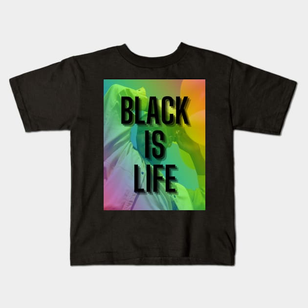 black is life Kids T-Shirt by JstCyber